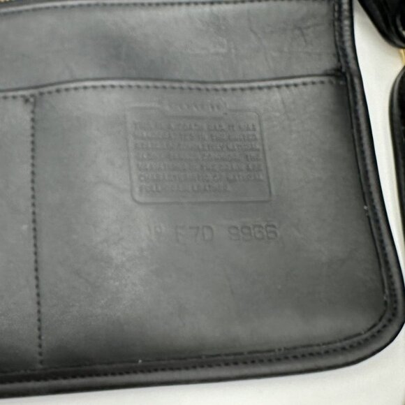 Coach Vintage Legacy Zip 9966 Black Leather Crossbody Shoulder Bag - Picture 8 of 8